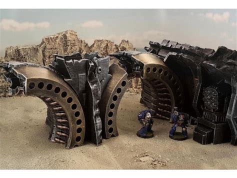 28mm Terrain Massive Gothic Spaceship Wreck Part A Terrain Etsy