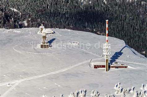 Feldberg Schwarzwald Von Oben Winterluftbild Vom Feldberg