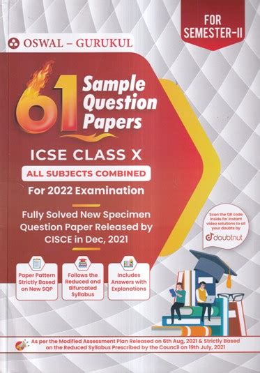 61 Sample Question Papers Icse Class X For Sem Ii Oswal Gurukul