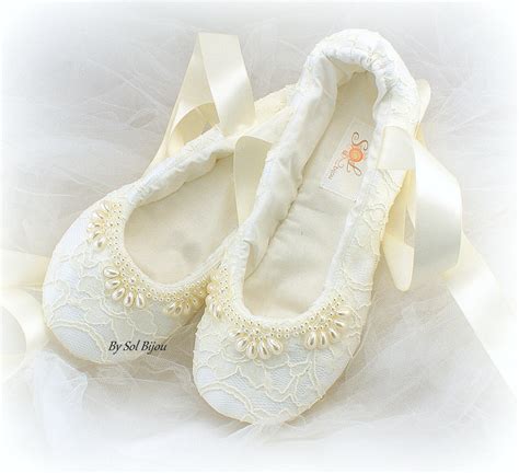 Ivory Beaded Wedding Flats Shoes Ballet Flats Wedding Shoes | Etsy