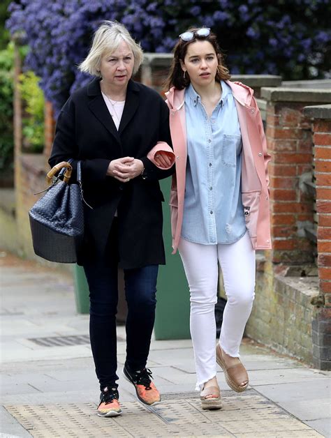 Emilia Clarke Was Spotted With Her Mother Jennifer Clarke In London