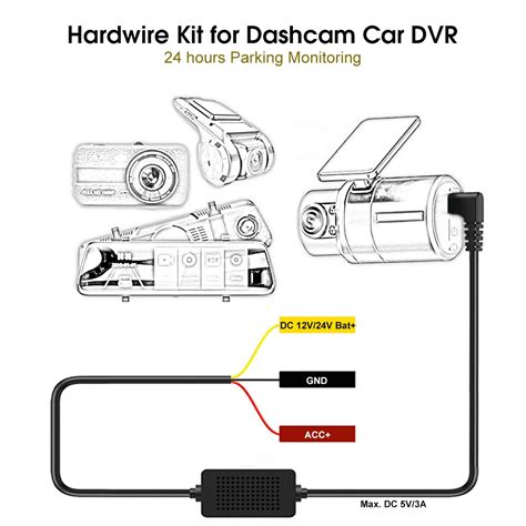 Kit De Cable Duro Para C Mara De Salpicadero Cable Adaptador Usb Para