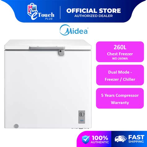 Midea L Dual Chiller Or Chest Freezer Penyejuk Beku Wd Wa