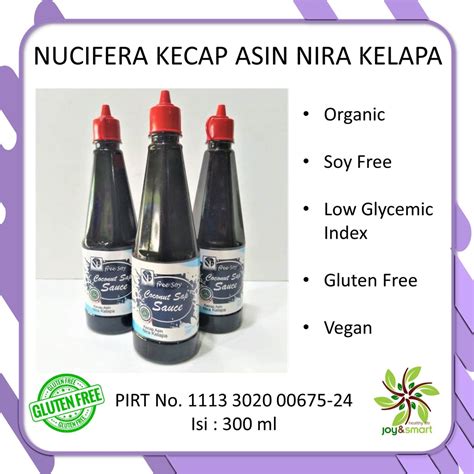 Jual Joy Smart Healthy Life Nucifera Kecap Asin Nira Kelapa Coconut Sap