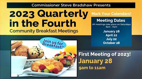 2023 Quarterly In The Fourth Community Breakfast Meeting YouTube