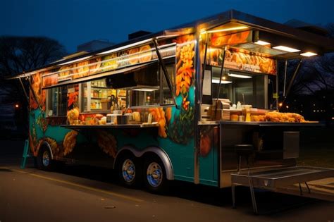 Premium Ai Image Food Trucks Fusion Cuisine That Blends Culinary