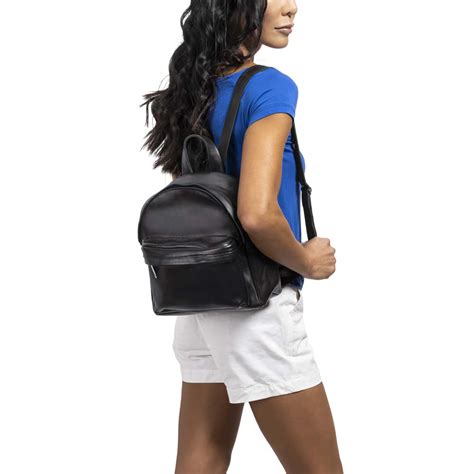 Mini Leather Backpack | Black