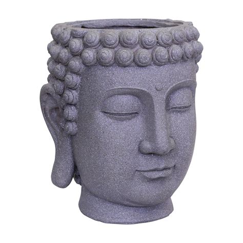 Sagebrook Home Buddha Head Planter Walmart