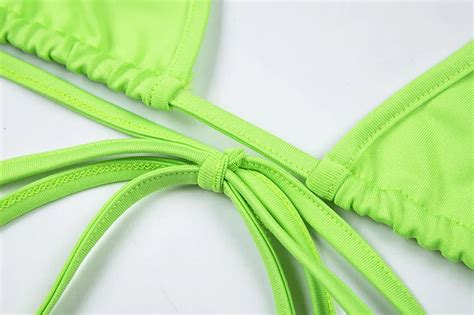 Custom Bathing Suit Drawstring String Bikini Piece Set