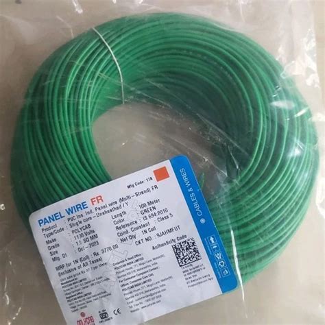 Polycab Multi Strand PVC Insulated Panel Wire FR 1 5 Sqmm At 110