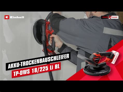 Einhell Professional Akku Trockenbauschleifer TP DWS 18 225 Li BL Solo