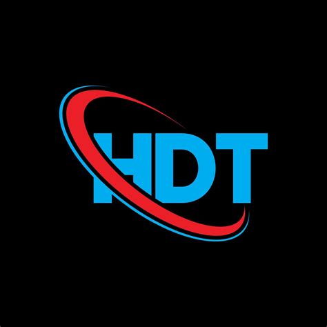 HDT logo. HDT letter. HDT letter logo design. Initials HDT logo linked with circle and uppercase ...