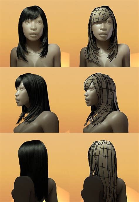 Female Hair Style 005 | Womens hairstyles, Hair reference, Model hair