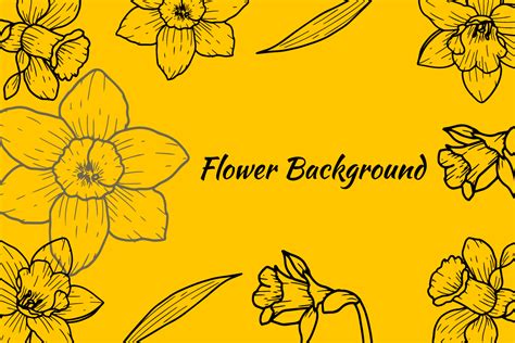 Modern Background Daffodil Flower Svg Graphic By Nurdesign99 · Creative