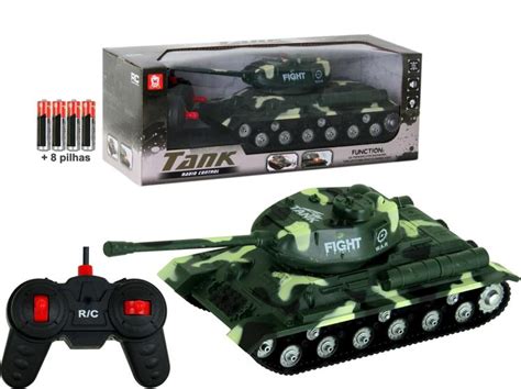 Tanque De Guerra Controle Remoto Brinquedo Infantil Pilhas Ak