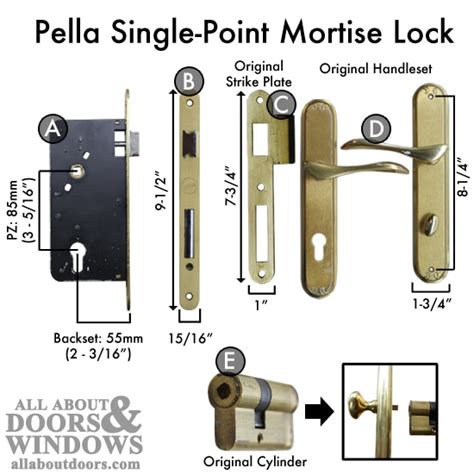 How To Replace A Pella Single Point Mortise Lock With A Pz Of 85mm