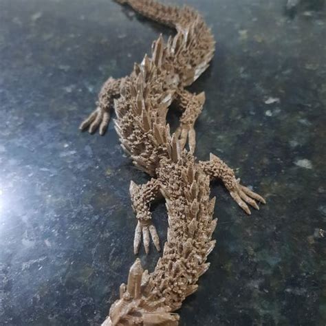 Stl File Articulated Dragon Flexi Crystal Dragon 3d Print・3d Printer Model To Download・cults