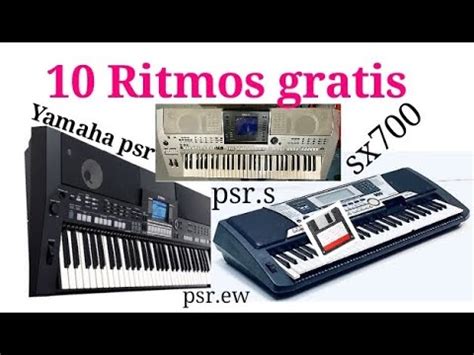 Ritmos Gratis Para Yamaha Psr Psr S Psre Sx Sx Youtube