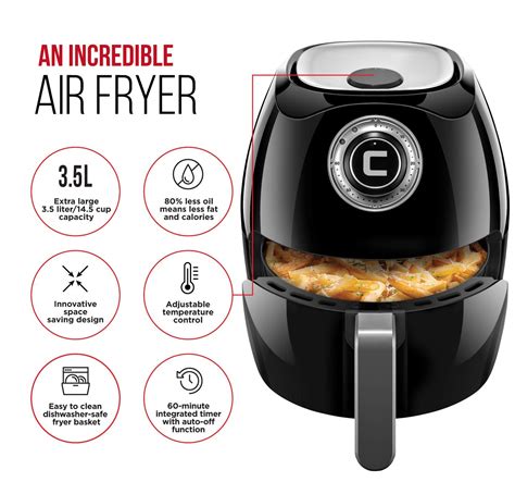 Chefman 3.6 Quart Air Fryer – Compact Size Appliance