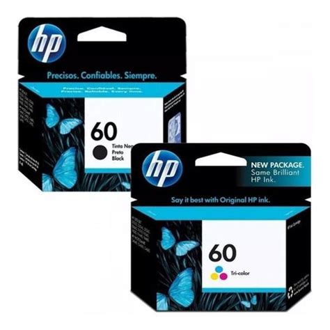 Kit Cartucho Hp 60 Preto 60 Color Original Shopee Brasil