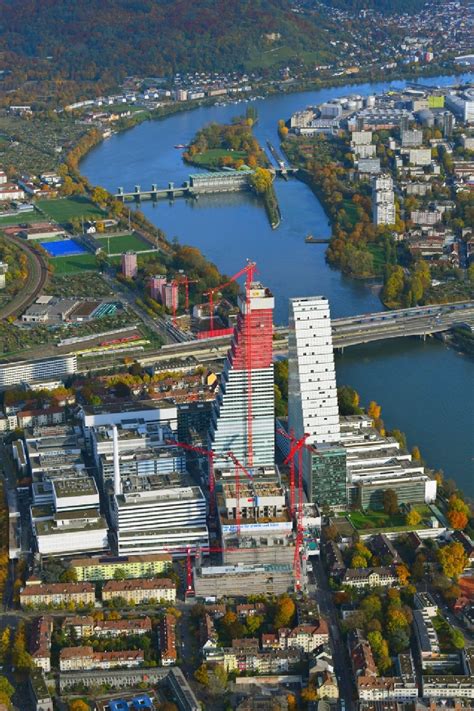 Luftbild Basel Erweiterungs Baustellen Am Areal Und Betriebsgel Nde