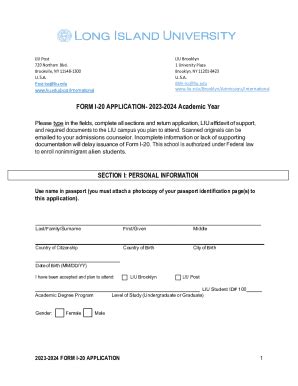 Fillable Online Liu I Application Docx Fax Email Print Pdffiller