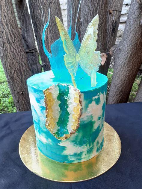 Clase De Torta Geoda Con Buttercream Y Splash De Isomalt Online