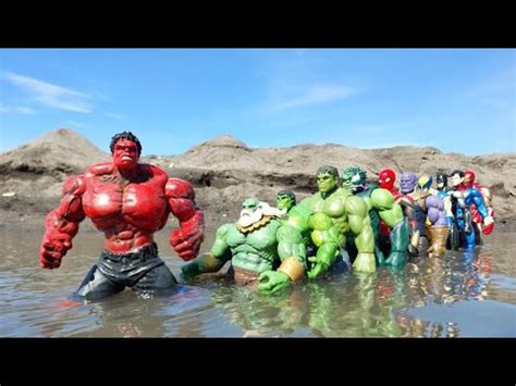 AVENGERS ASSEMBLE SPIDER MAN CARTOON VS TEAM HULK CAPTAIN AMERICA VS