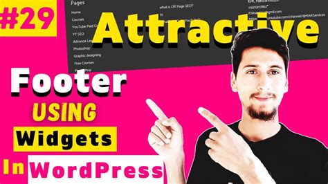 How To Create Attractive Footer Using A Wordpress Widgets Wordpress