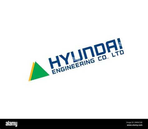 Hyundai Engineering Hec Rotated Logo White Background Stock Photo Alamy