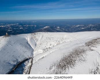 Amazing Aerial Winter View Balkan Mountains Stock Photo 2264096449 ...