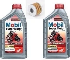 Kit Troca De Óleo 2 L Mobil 10w30 Honda Filtro Xre cb 300 Frete grátis