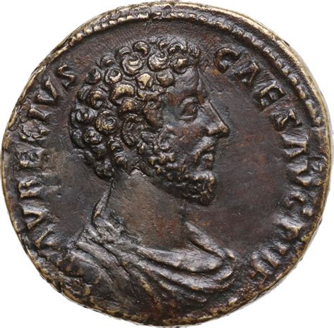 Marcus Aurelius As Caesar 139 161 AE Sestertius Rome Mint Struck