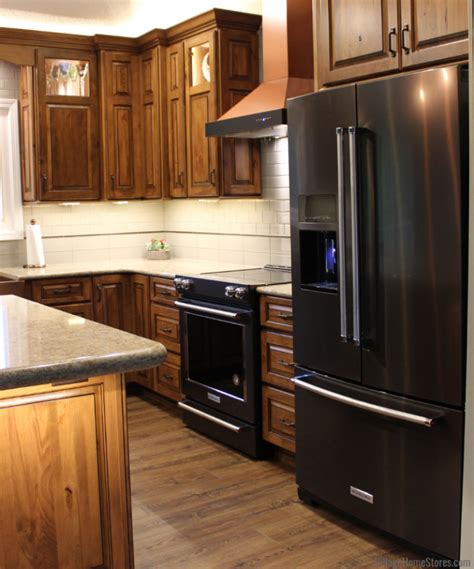 Black Stainless Steel KitchenAid Appliances In A Quad Cities Kitchen