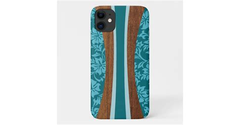 Laniakea Hawaiian Faux Wood Teal Surfboard Case Mate Iphone Case Zazzle