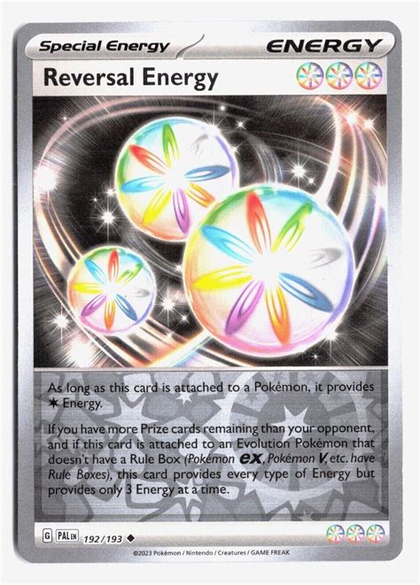 Reversal Energy Reverse Holo 192 Prices Pokemon Paldea Evolved