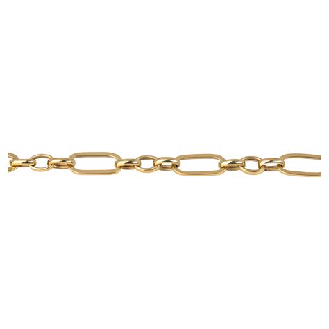 2 21Cttw Diamond Paper Clip Link Chain Bracelet 14K White And Yellow