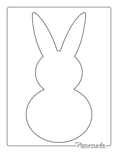 Free Printable Bunny Templates For Spring Easter Crafts In