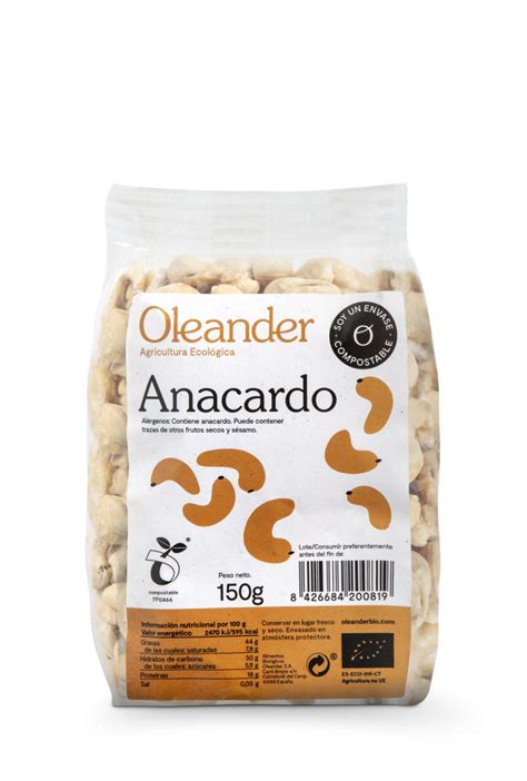 Oleander Bio Anacardo Crudo 150g