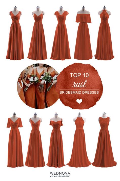 Rust Bridesmaid Dress Trendy Bridesmaids Bridesmaid Dress Styles