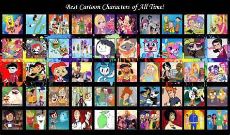 Best Cartoon Characters Of All Timejs123 Version By Jazzystar123 On Deviantart