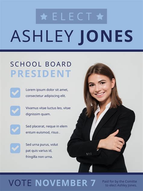 School Board Campaign Flyer Template