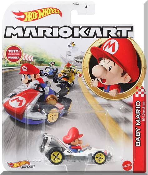 Hot Wheels Mario Kart Baby Mario B Dasher Walmart