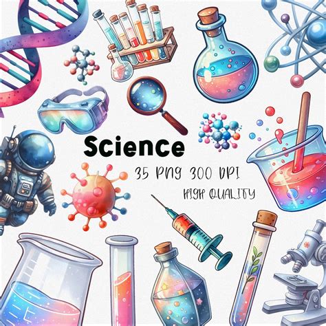 Science Clipart Laboratory Clipart Lab Clipart Space Clipart Chemistry ...