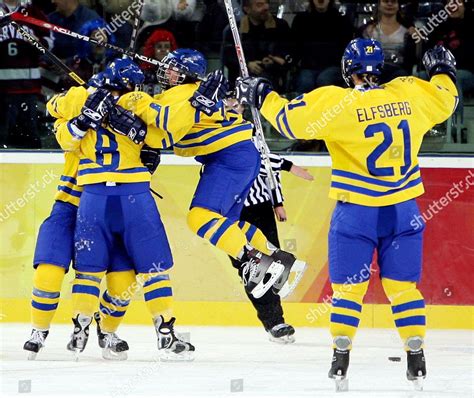 Members Swedish Womens Ice Hockey Team Editorial Stock Photo Stock