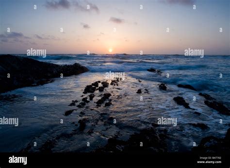 Sunset, Montana de Oro State Park Stock Photo - Alamy