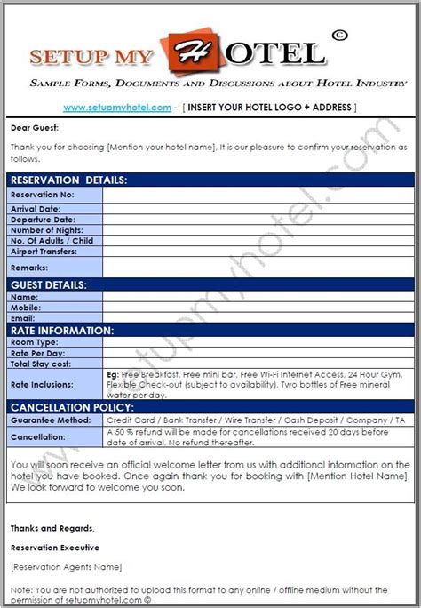 Ideal Hotel Reservation Cancellation Letter Sample Examples Of Good ...