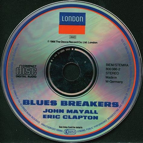 John Mayall With Eric Clapton Blues Breakers Cd Historia Nuestra