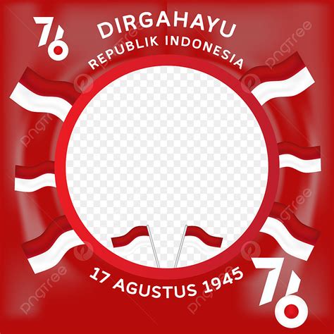 Indonesia Vector Art Png Red Twibbon Dirgahayu Republik Indonesia