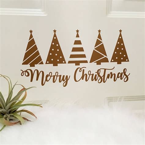 Christmas Wall Decals Etsy